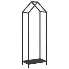 Brandhoutrek 40x25x120 cm koudgewalst staal zwart