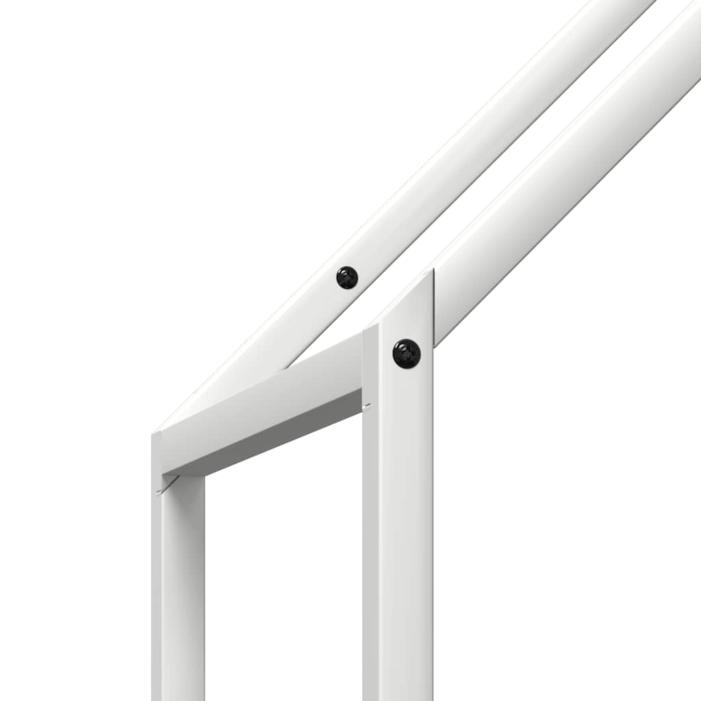 Brandhoutrek 40x25x120 cm koudgewalst staal wit