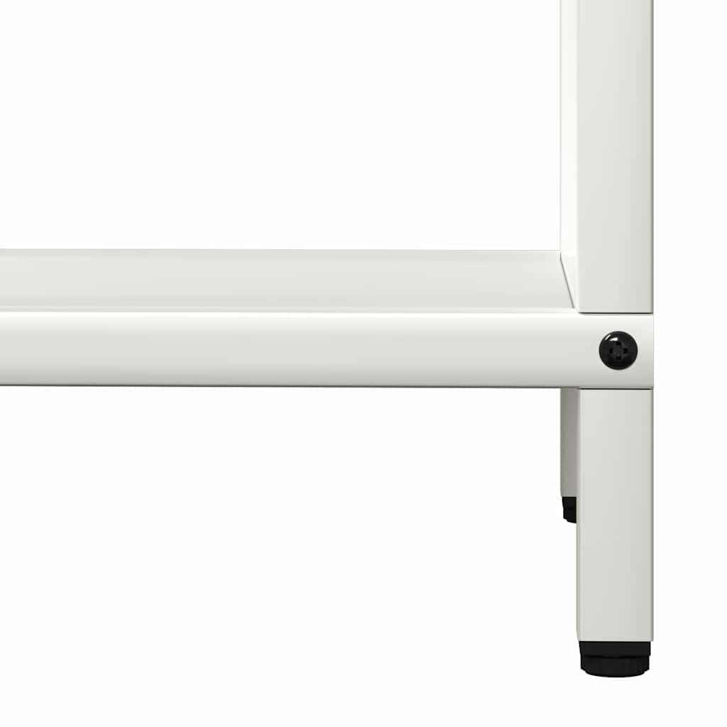 Brandhoutrek 40x25x120 cm koudgewalst staal wit