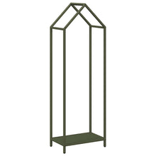 Brandhoutrek 40x25x120 cm koudgewalst staal olijfgroen