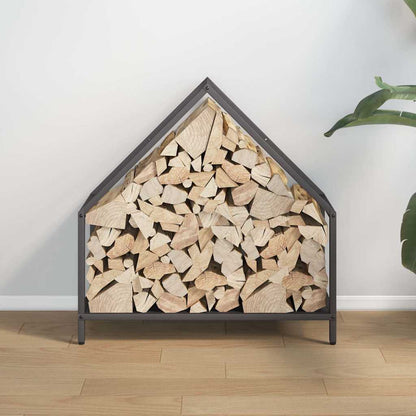 Brandhoutrek 60x25x60 cm koudgewalst staal zwart