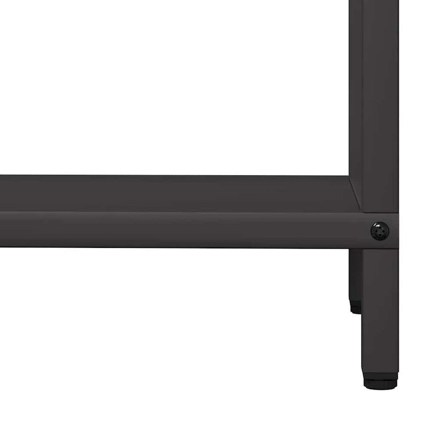 Brandhoutrek 60x25x60 cm koudgewalst staal zwart