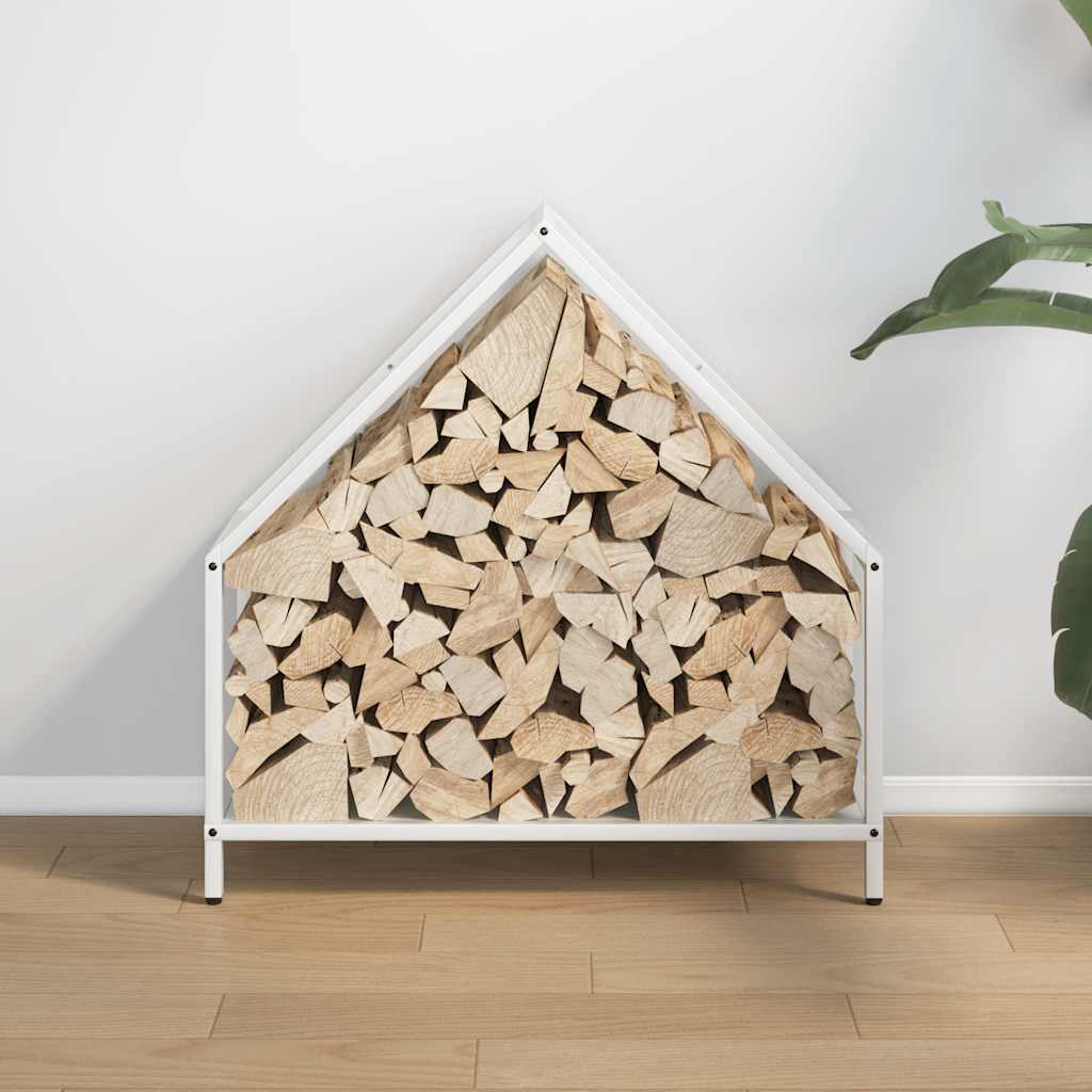Brandhoutrek 60x25x60 cm koudgewalst staal wit