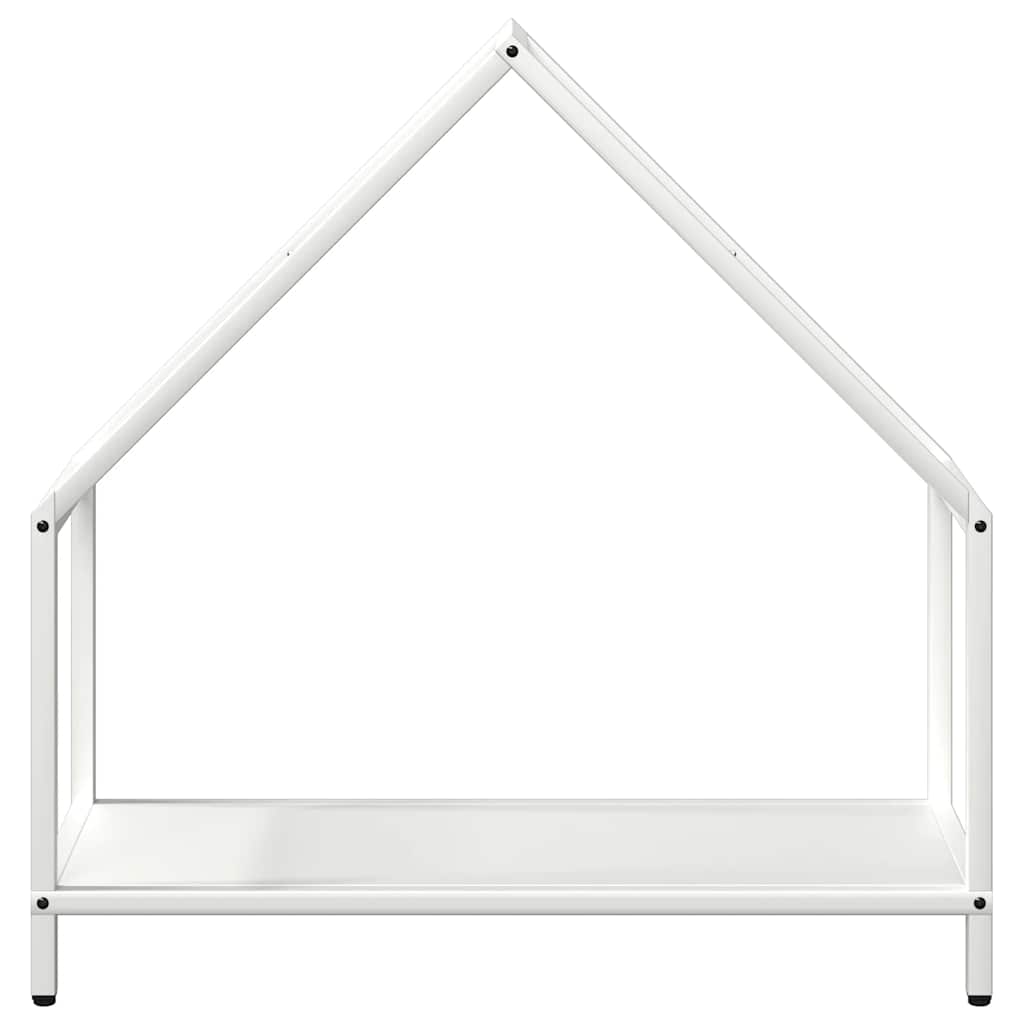 Brandhoutrek 60x25x60 cm koudgewalst staal wit