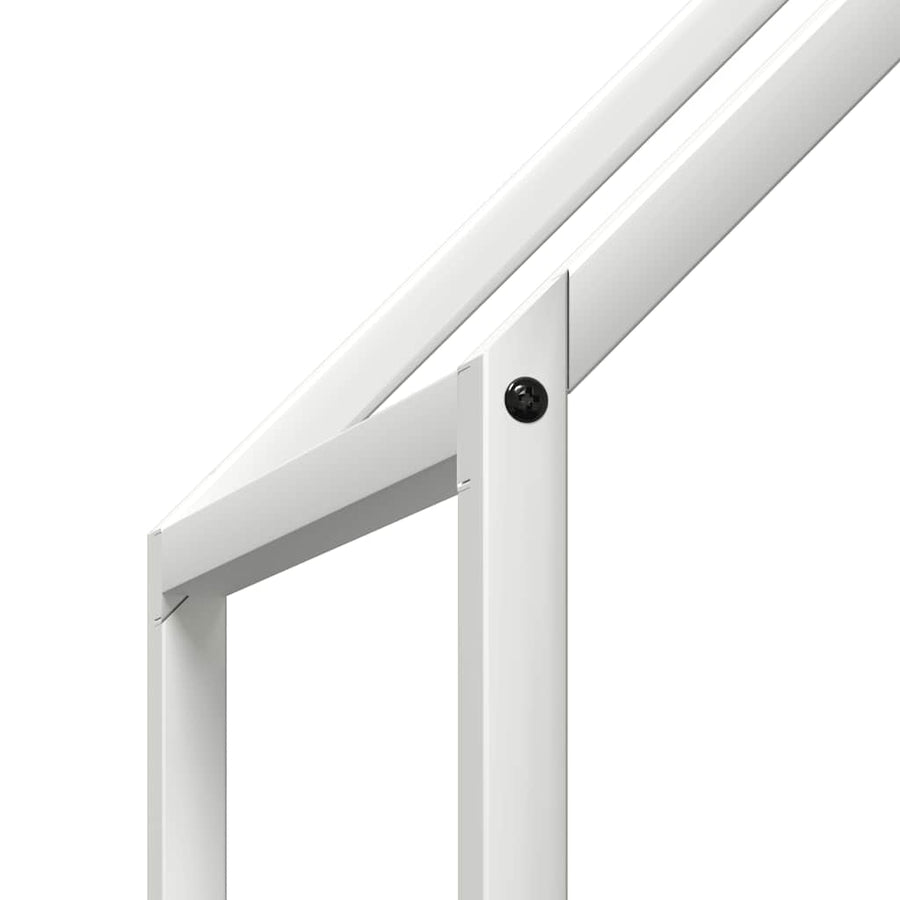 Brandhoutrek 60x25x60 cm koudgewalst staal wit