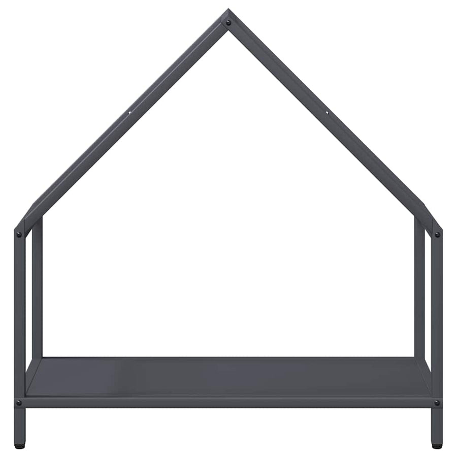 Brandhoutrek 60x25x60 cm koudgewalst staal antracietkleurig
