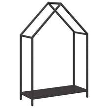 Brandhoutrek 60x25x90 cm koudgewalst staal zwart