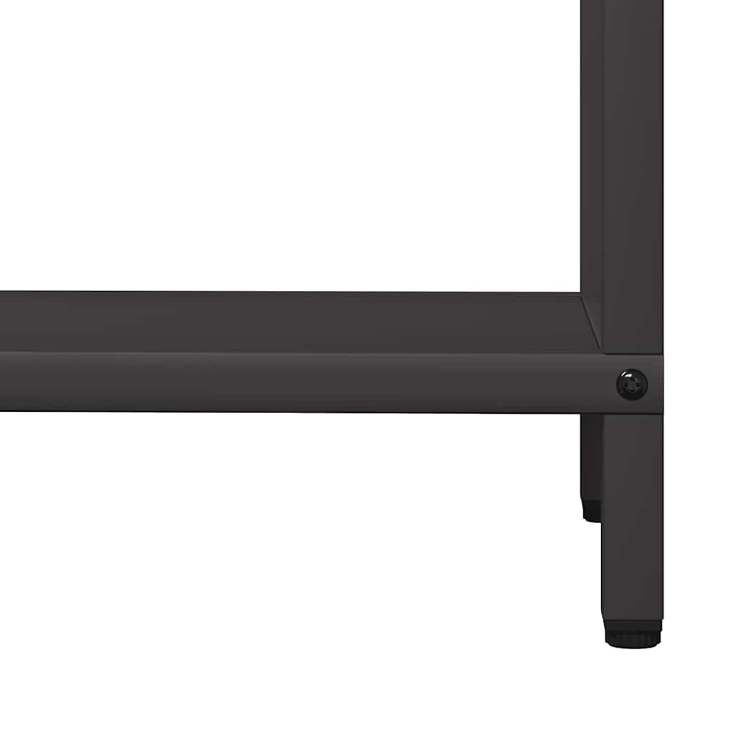 Brandhoutrek 60x25x90 cm koudgewalst staal zwart