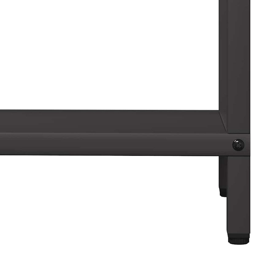 Brandhoutrek 60x25x90 cm koudgewalst staal zwart