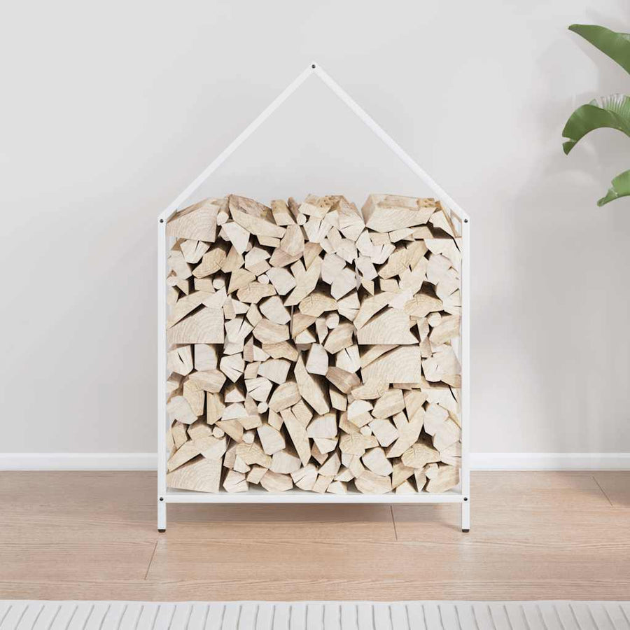 Brandhoutrek 60x25x90 cm koudgewalst staal wit