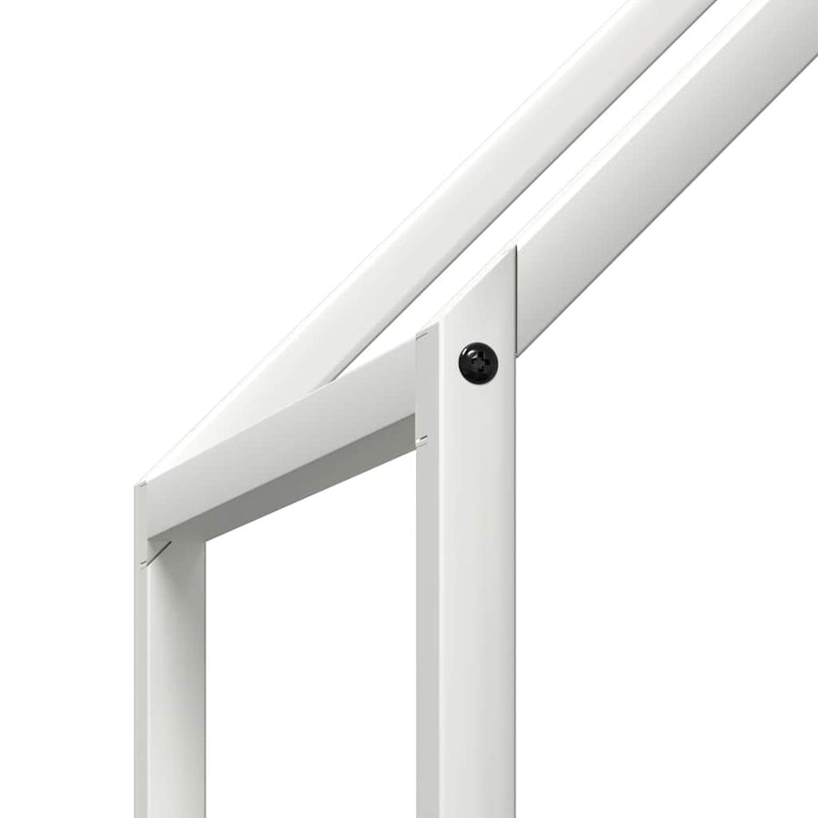 Brandhoutrek 60x25x90 cm koudgewalst staal wit
