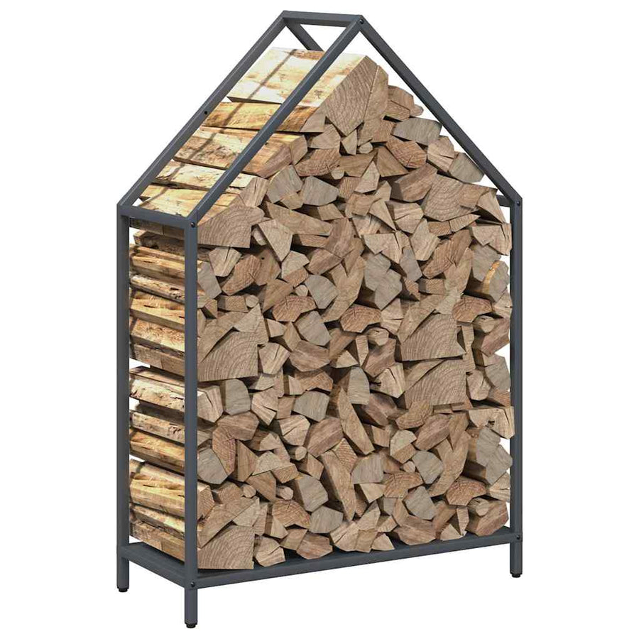 Brandhoutrek 60x25x90 cm koudgewalst staal antracietkleurig