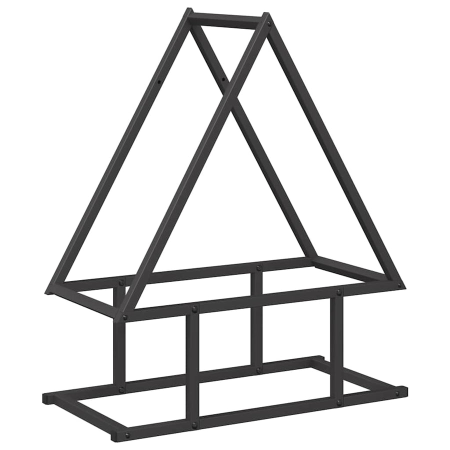 Brandhoutrek 50x25x60 cm koudgewalst staal zwart