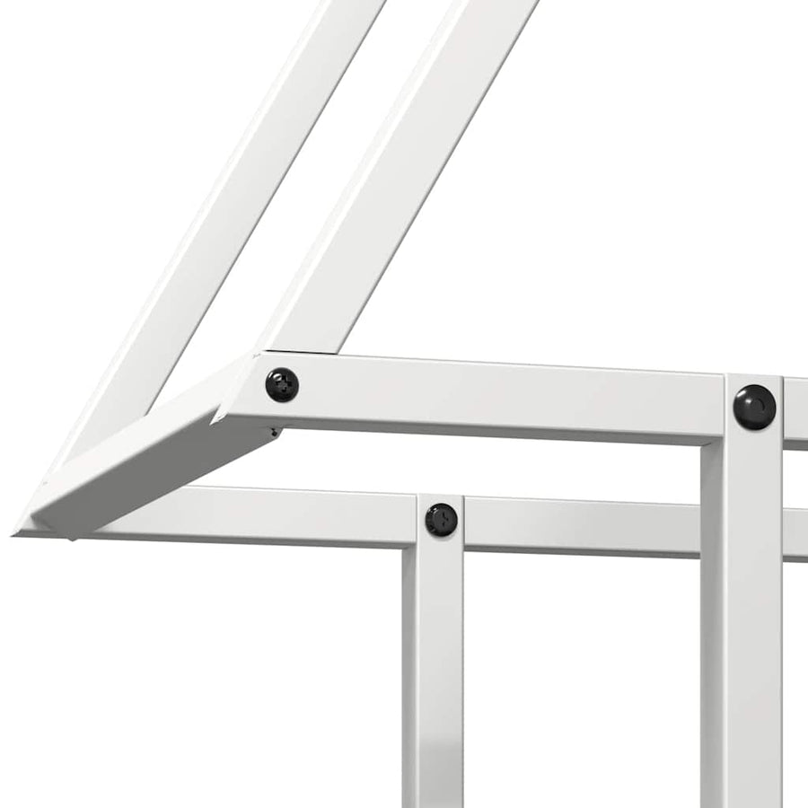 Brandhoutrek 50x25x60 cm koudgewalst staal wit