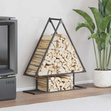 Brandhoutrek 80x25x90 cm koudgewalst staal zwart