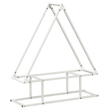 Brandhoutrek 80x25x90 cm koudgewalst staal wit