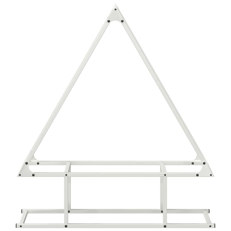 Brandhoutrek 80x25x90 cm koudgewalst staal wit
