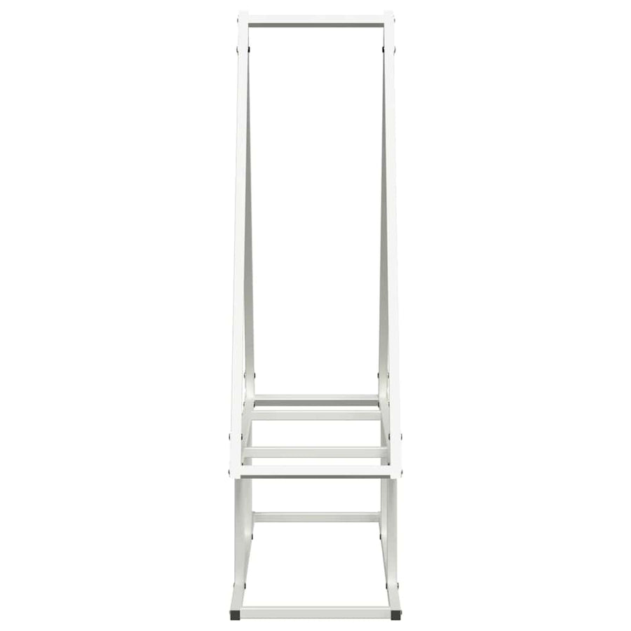 Brandhoutrek 80x25x90 cm koudgewalst staal wit