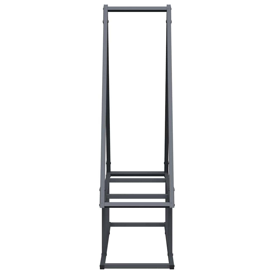 Brandhoutrek 80x25x90 cm koudgewalst staal antracietkleurig