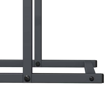 Brandhoutrek 80x25x90 cm koudgewalst staal antracietkleurig
