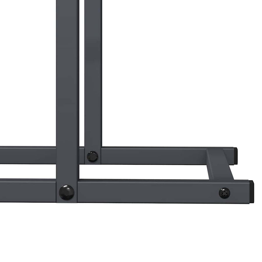 Brandhoutrek 80x25x90 cm koudgewalst staal antracietkleurig