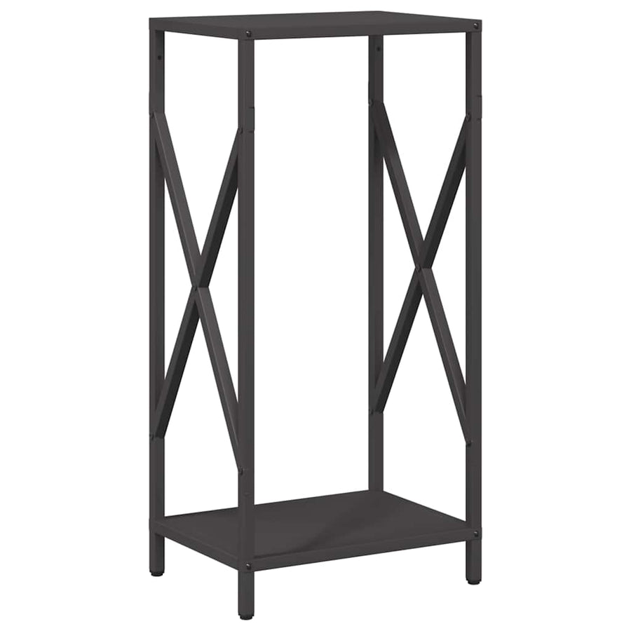 Brandhoutrek 34x25x70 cm koudgewalst staal zwart