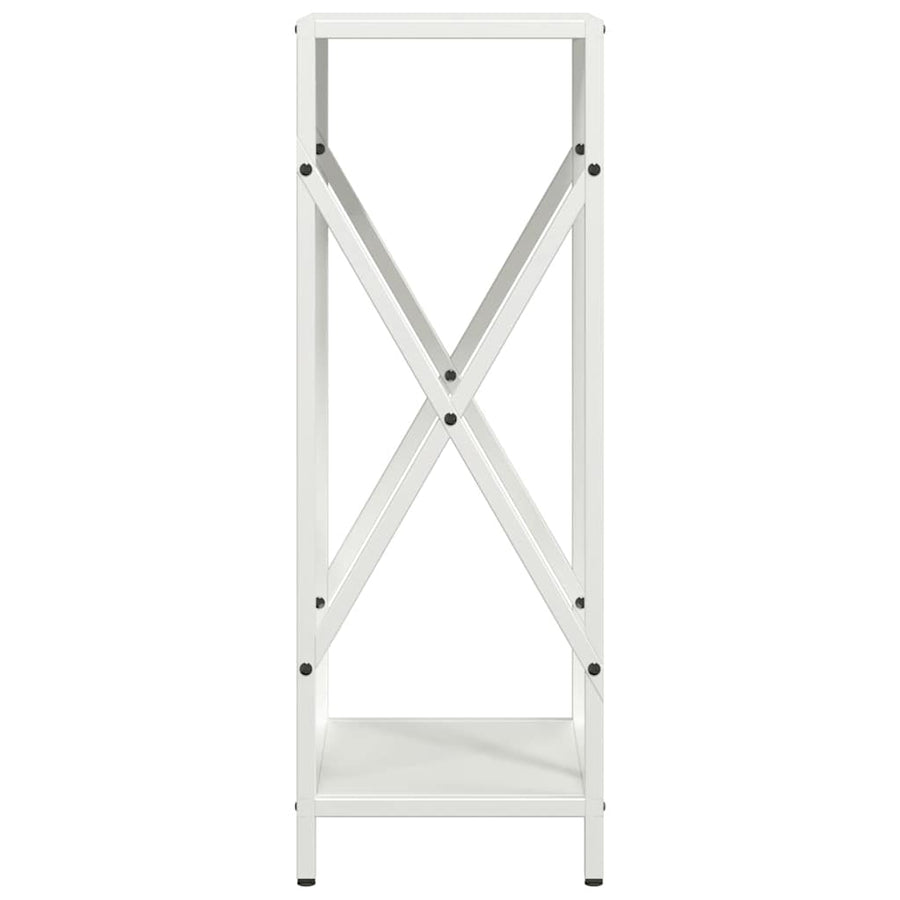 Brandhoutrek 34x25x70 cm koudgewalst staal wit