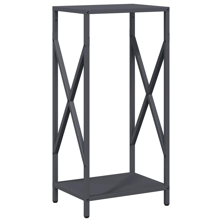 Brandhoutrek 34x25x70 cm koudgewalst staal antracietkleurig