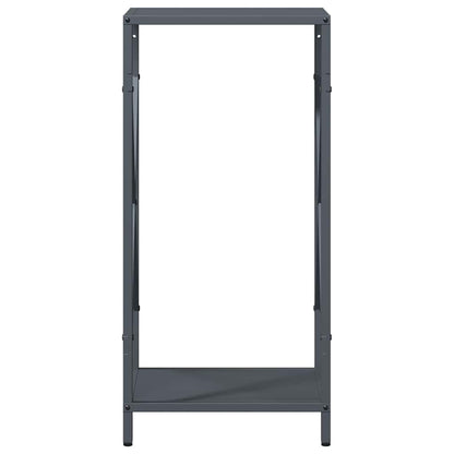 Brandhoutrek 34x25x70 cm koudgewalst staal antracietkleurig