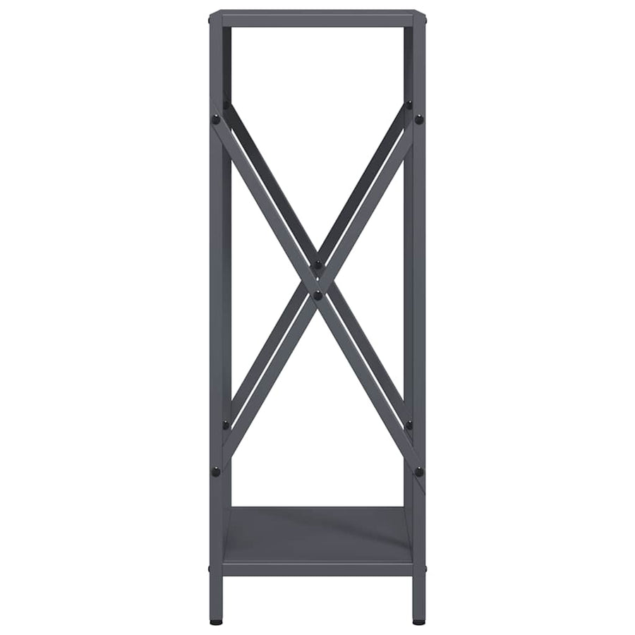 Brandhoutrek 34x25x70 cm koudgewalst staal antracietkleurig