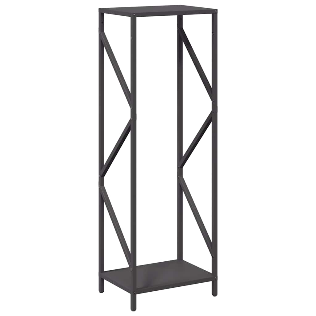 Brandhoutrek 34x25x100 cm koudgewalst staal zwart