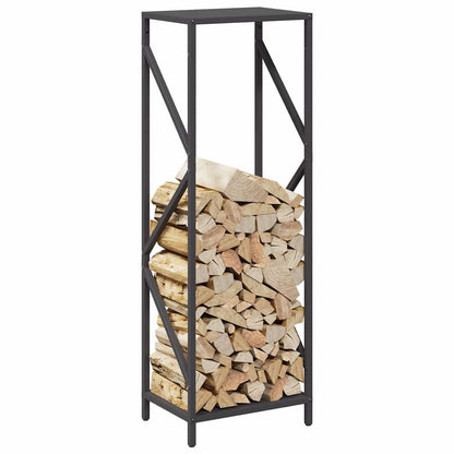 Brandhoutrek 34x25x100 cm koudgewalst staal zwart