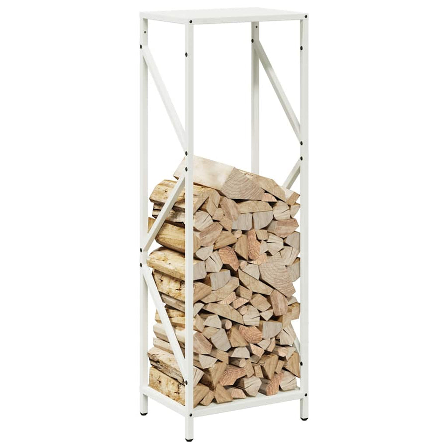 Brandhoutrek 34x25x100 cm koudgewalst staal wit