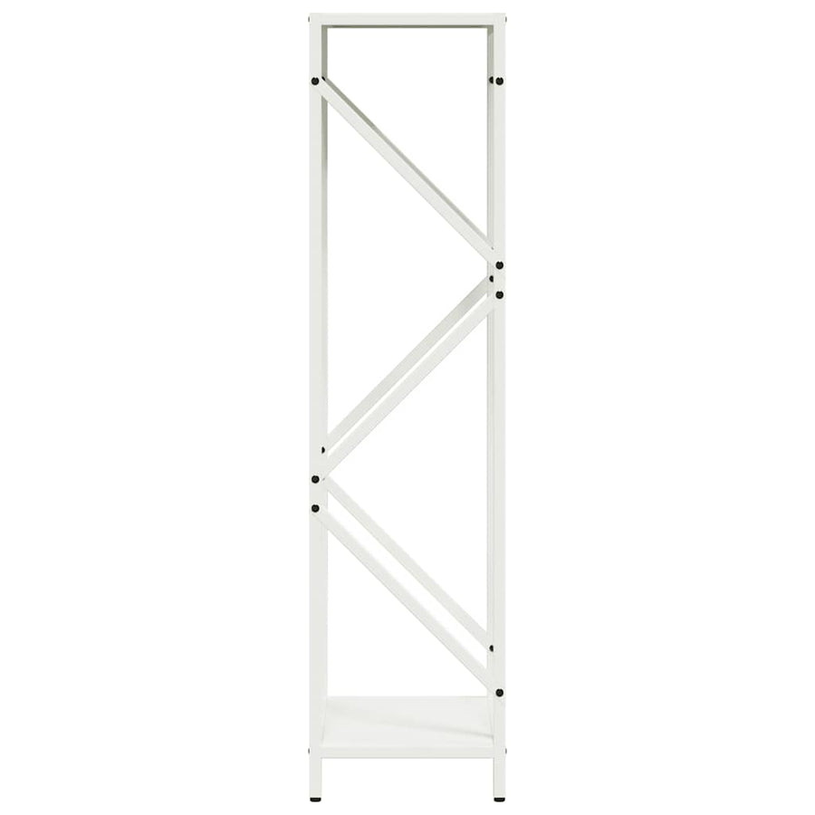 Brandhoutrek 34x25x100 cm koudgewalst staal wit