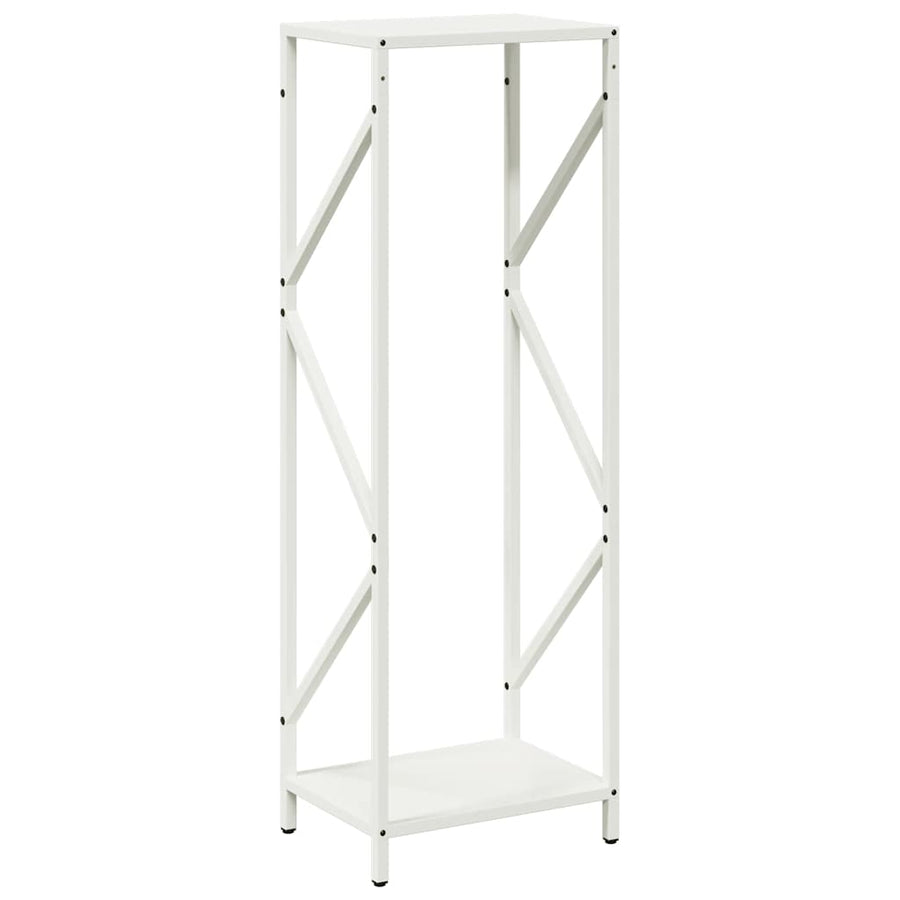 Brandhoutrek 34x25x100 cm koudgewalst staal wit