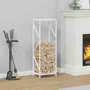 Brandhoutrek 34x25x100 cm staal wit