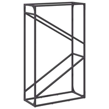 Brandhoutrek 60x25x100 cm koudgewalst staal zwart