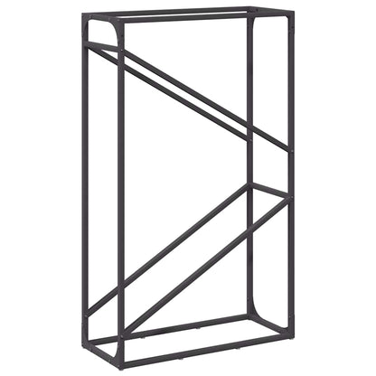 Brandhoutrek 60x25x100 cm koudgewalst staal zwart