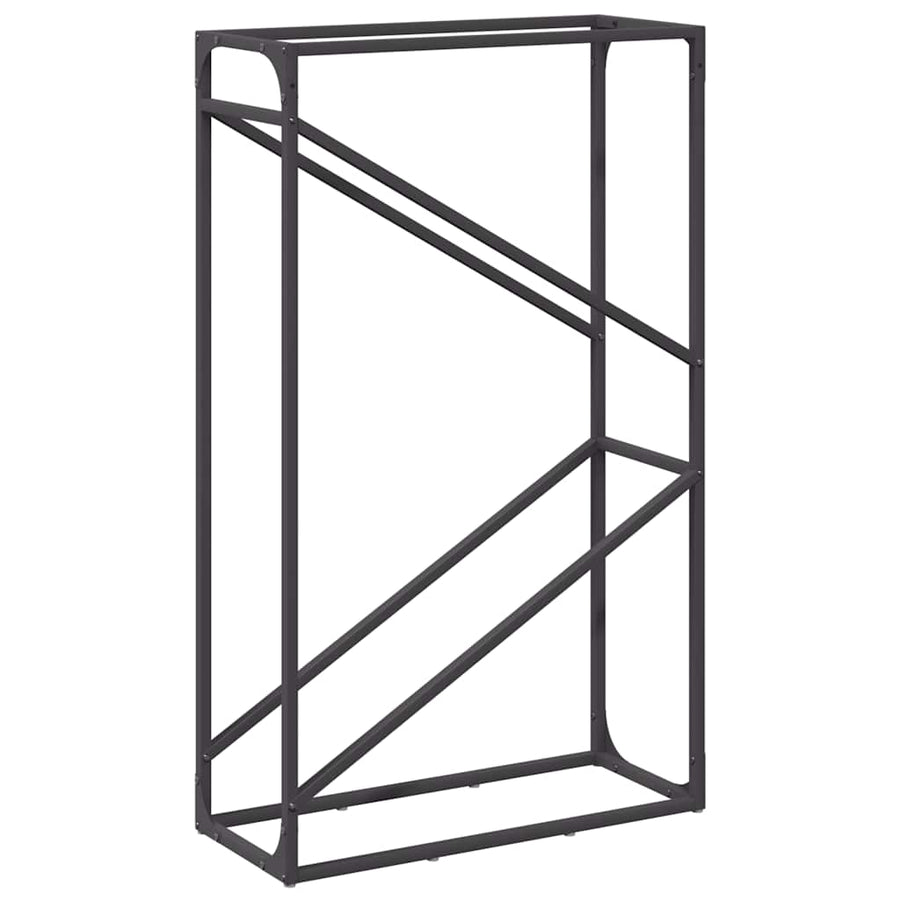 Brandhoutrek 60x25x100 cm koudgewalst staal zwart