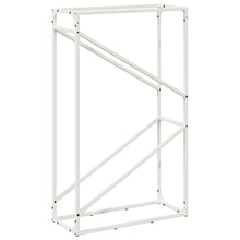 Brandhoutrek 60x25x100 cm koudgewalst staal wit