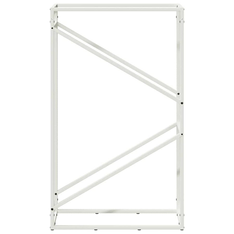 Brandhoutrek 60x25x100 cm koudgewalst staal wit