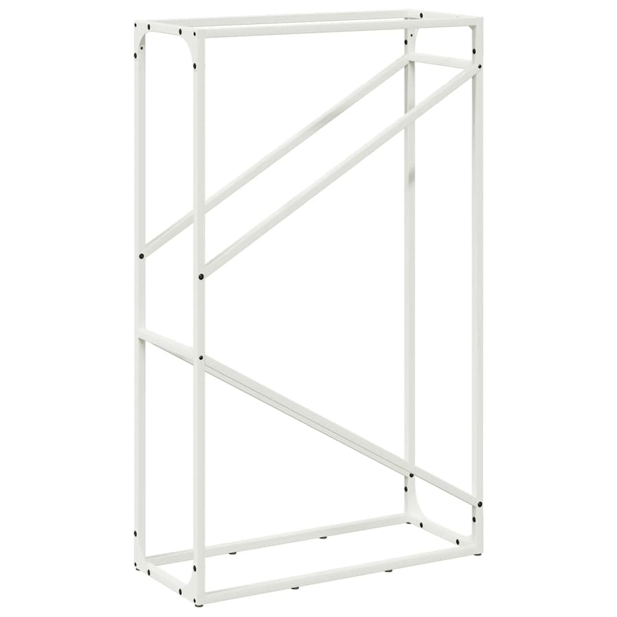 Brandhoutrek 60x25x100 cm koudgewalst staal wit