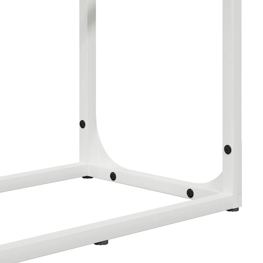 Brandhoutrek 60x25x100 cm koudgewalst staal wit