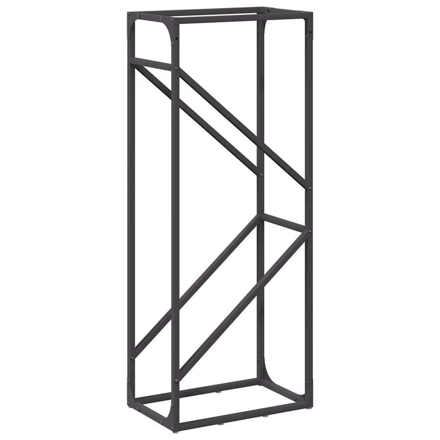 Brandhoutrek 40x25x100 cm koudgewalst staal zwart