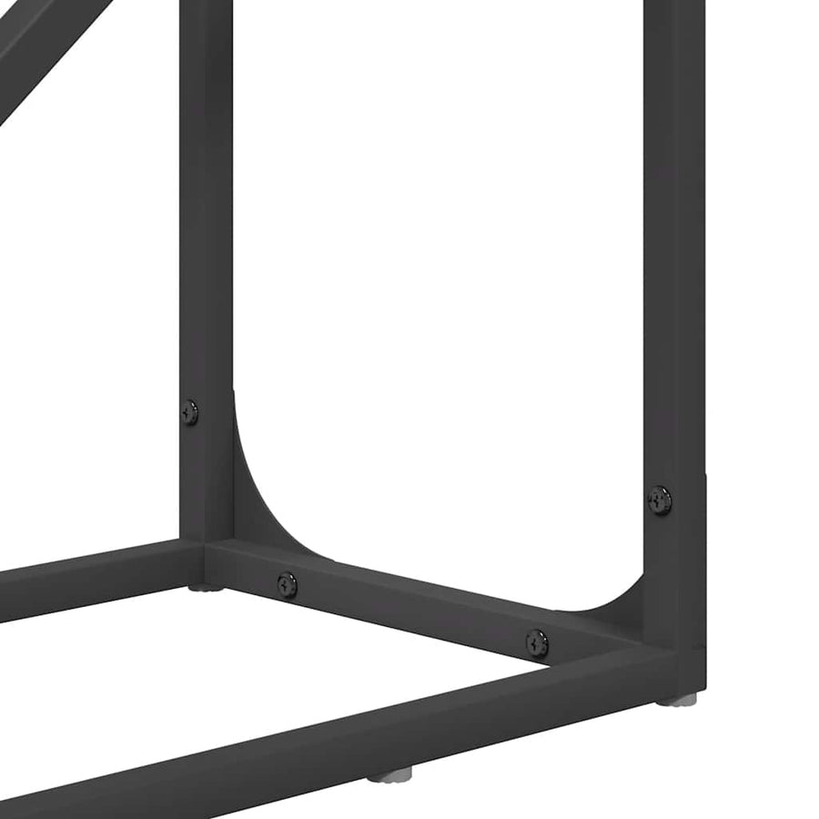 Brandhoutrek 40x25x100 cm koudgewalst staal zwart