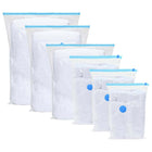 Storage Bags with Storage 5 pcs Transparent and Blue 70 x 50 cm