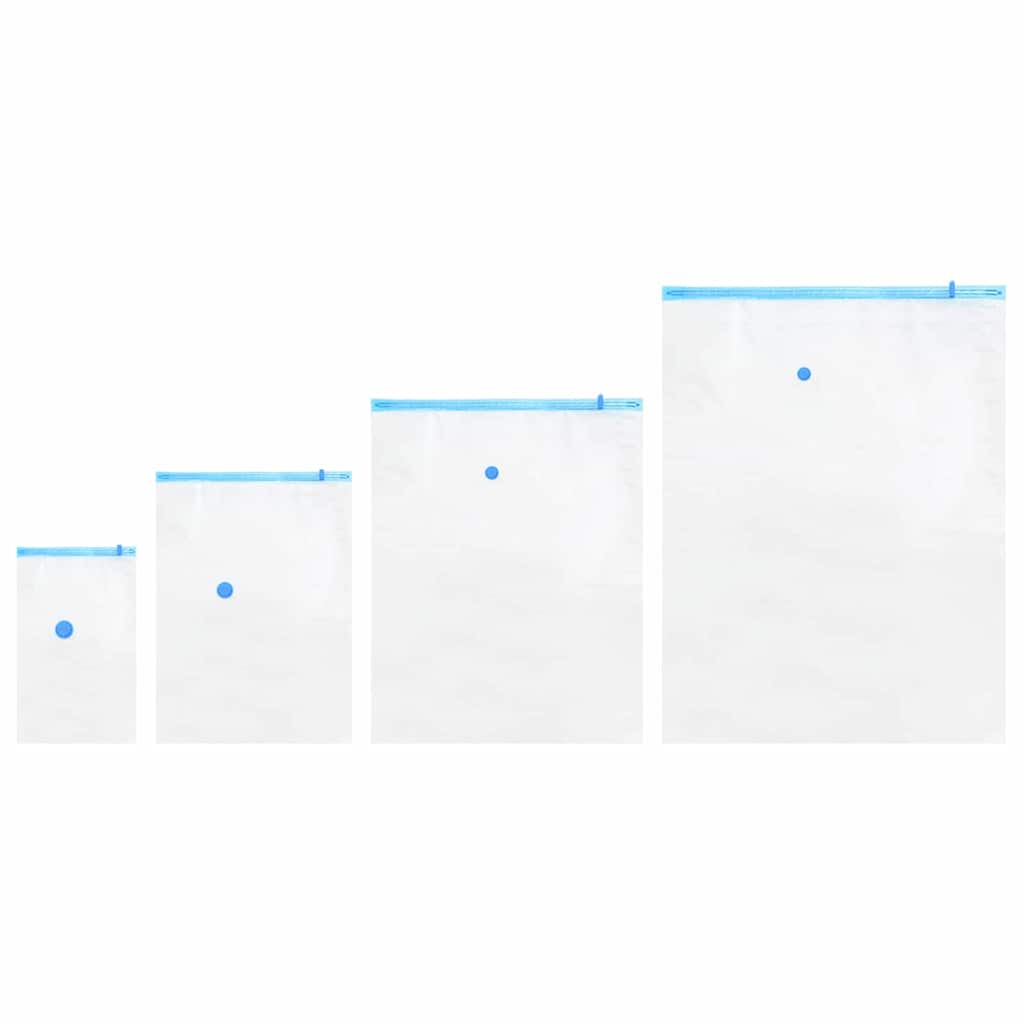 Opslagzakken 15 pcs Transparant en Blauw 130 x 100 cm