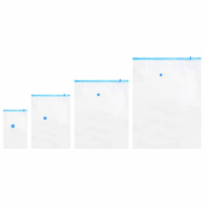 Opslagzakken 15 pcs Transparant en Blauw 130 x 100 cm