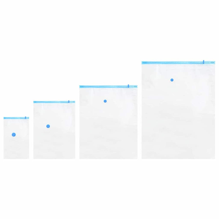 Opslagzakken 15 pcs Transparant en Blauw 130 x 100 cm