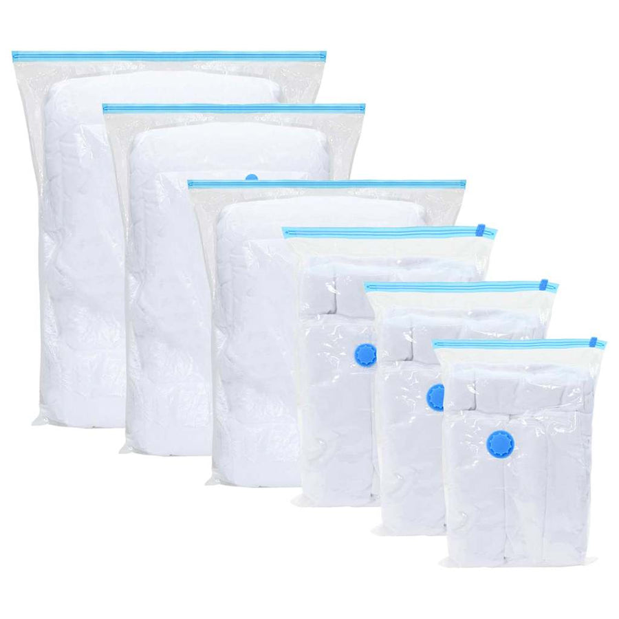 Opslagzakken 10 pcs Transparant en Blauw 130 x 100 cm